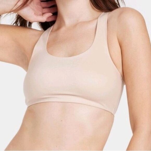 Auden Luxury Collection Bonded Unlined Racerback Scoop Bralette Size S - Picture 1 of 6